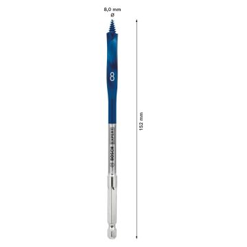 Bosch Expert 8mm Self Cut Speed Flat Bit