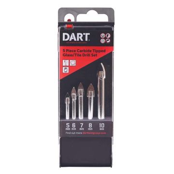 DART 5 Piece Tile & Glass Drill Bit Set