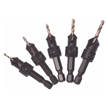 DART 5 Piece Quick-Change Countersink Set