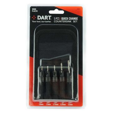 DART 5 Piece Quick-Change Countersink Set