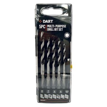 DART 5 Piece Premium Multi-Purpose Drill Bit Set