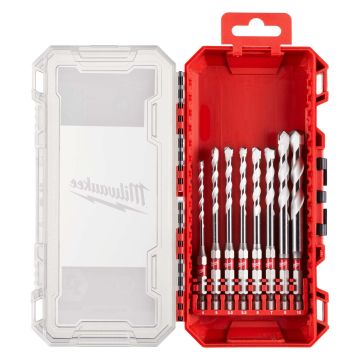 Milwaukee 8 Piece Multi Material Drill Bit Set