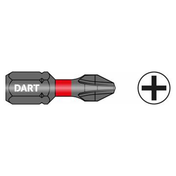 DART PH2 25mm Impact Driver Bits Pack of 10
