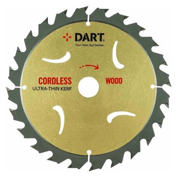 DART Gold ATB Thin Kerf Wood Saw Blade 165Dmm x 20B x 24Z