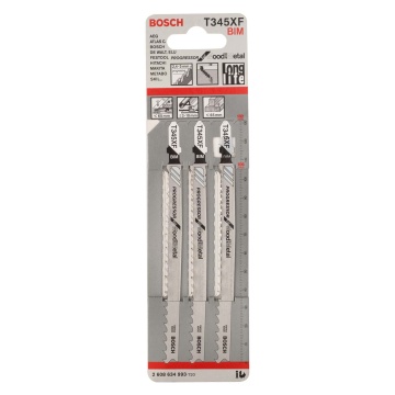 Progressor Jigsaw Blades For Metal T345xf (Pk 3)