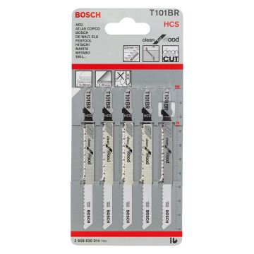 Jigsaw Blades For Wood T101br (Pk 5)