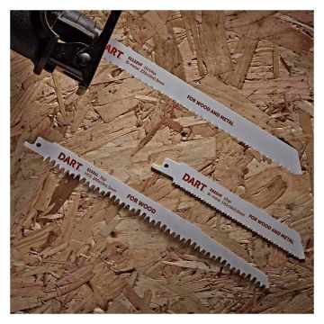 DART S1531L Wood Cutting Reciprocating Saw Blades Pack of 5