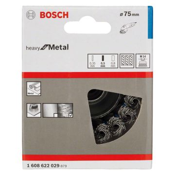 HSS Knotted Steel Brush Wire Accessory M14 Cup