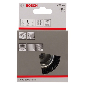 BOSCH 70mm Wire Cup Brush
