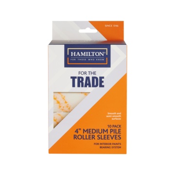 Hamilton For The Trade (100mm) 4" Medium Pile Mini Roller Sleeves Pack of 10