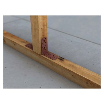 PowaPost Dual-Coated Wide 90° Angle Bracket 90 x 90 x 40mm