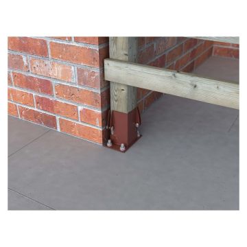 Powapost Flush Fit Bolt Down Shoe 75 x 75mm