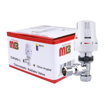 Chrome & White 15mm Europa 3 Angled TRV