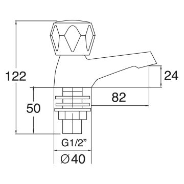 Deva Essentials Altea Basin Taps (Pair)