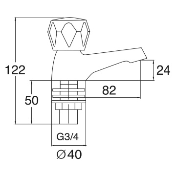 Deva Essentials Altea Bath Taps (Pair)