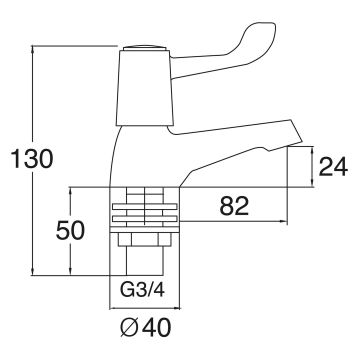 Deva Essentials Porto Bath Taps (Pair)