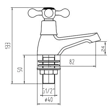 Deva Verona Bath Taps (Pair)