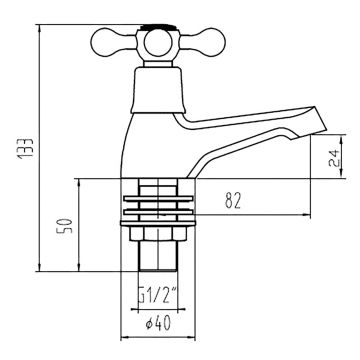 Deva Verona Bath Taps (Pair)