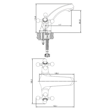 Deva Verona Mono Basin Mixer Tap with Waste