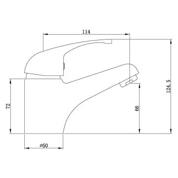 Deva Pisa Mono Basin Mixer Tap with Waste