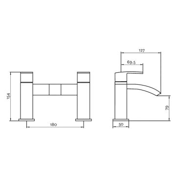 Deva Murcia Bath Filler Mixer Tap