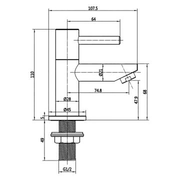 Deva Innsbruck Basin Taps (Pair)