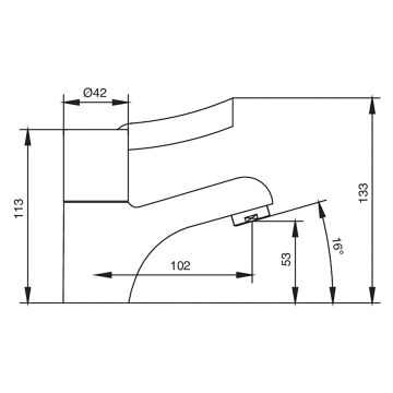 Deva Oslo Sequential Basin Mixer Tap