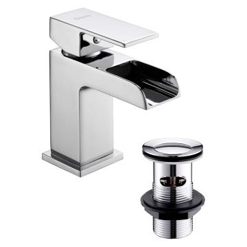 Sicily Chrome Mono Basin Mixer Tap & Waste 
