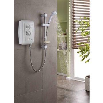 Triton T80Z Fast Fit 8.5kW White & Chrome Electric Shower