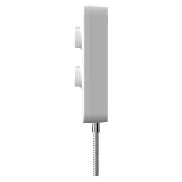 Gainsborough Slim Duo White & Chrome Electric Shower 9.5kW