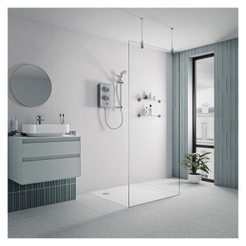 Gainsborough Slim Duo Titan Grey Electric Shower 8.5kW
