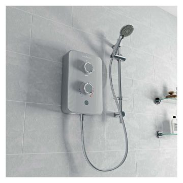 Gainsborough Slim Duo Titan Grey Electric Shower 8.5kW