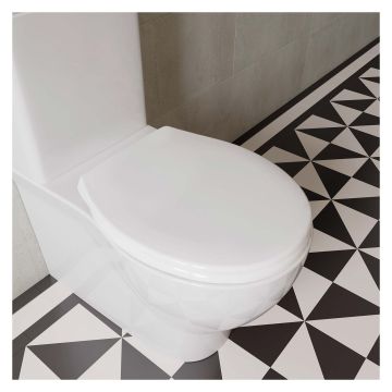 Croydex Constance Flexi Fix Soft Close White Toilet Seat