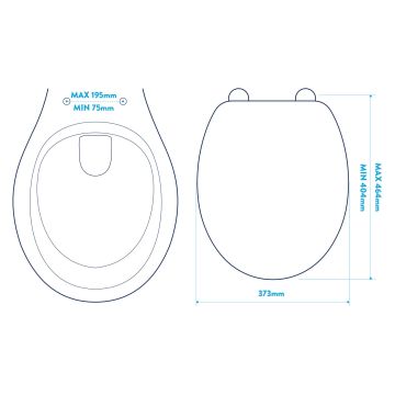 Croydex Vendee Sit Tight Soft Close Toilet Seat with Quick Release