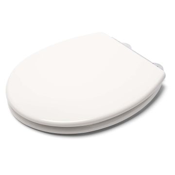 Croydex Lugano Flexi Fix Moulded Wood Soft Close Toilet Seat