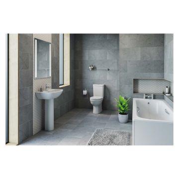 Nevis 1 Tap Hole 550mm Basin & Pedestal Pack