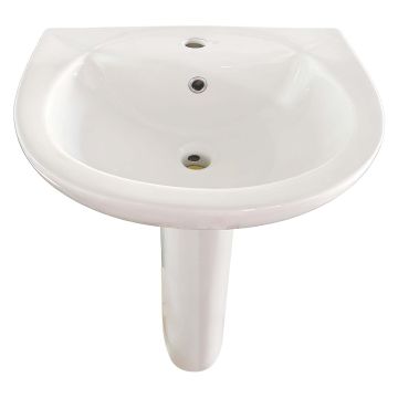 Pimlico 1 Tap Hole 530mm Basin & Pedestal Pack