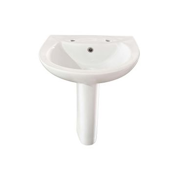 Pimlico 2 Tap Hole 530mm Basin & Pedestal Pack