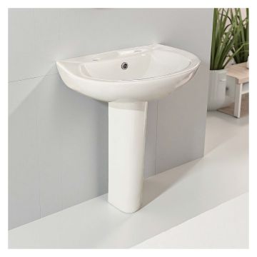 Pimlico 2 Tap Hole 530mm Basin & Pedestal Pack