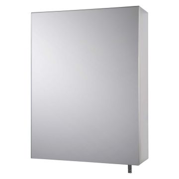 Croydex Avon Stainless Steel Single Mirror Door Bathroom Cabinet