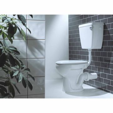 Lecico Atlas Low Level Toilet Pan with Horizontal Outlet