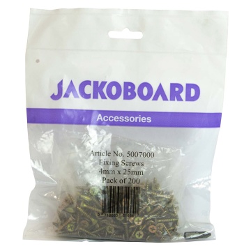 Jackoboard Fixing Screws 25mm Pack of 200