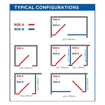 Pendle Stone Grey Toilet Cubicle Door - Box A