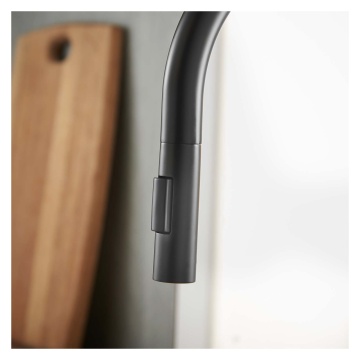 Deva Madrid Black Pull Out Mixer Tap