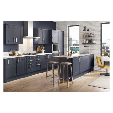 Verona Navy 600mm Straight Corner Wall Unit