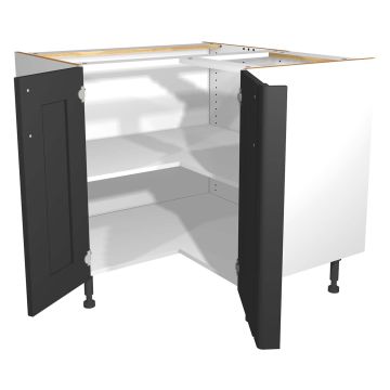 Verona Dark Grey 935mm Corner Base Unit Fascias Pack 2 of 2