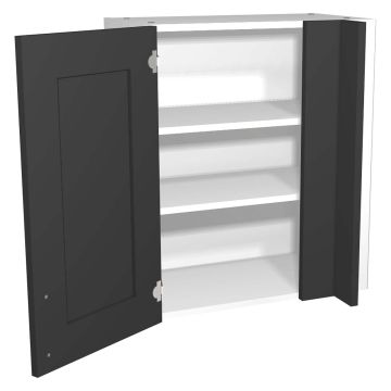 Verona Dark Grey 600mm Straight Corner Wall Unit