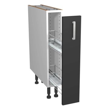 Verona Dark Grey 150mm Pull Out Base Unit With Wirework