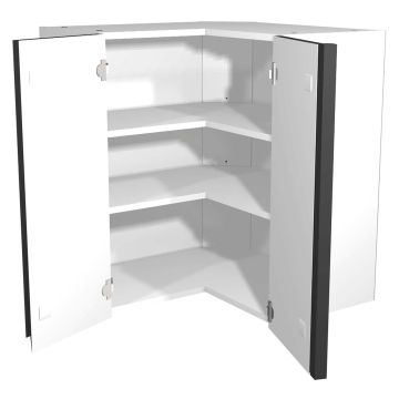 Capri Dark Grey 635mm Corner Wall Unit