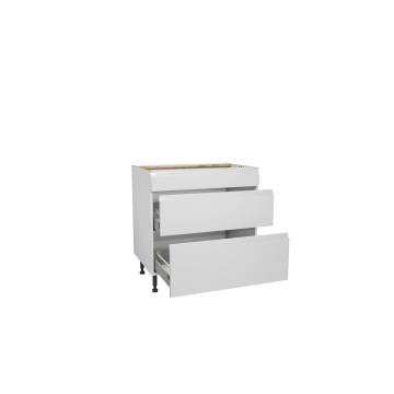 Capri White 800mm Three Drawer Unit Pack 2 of 2
